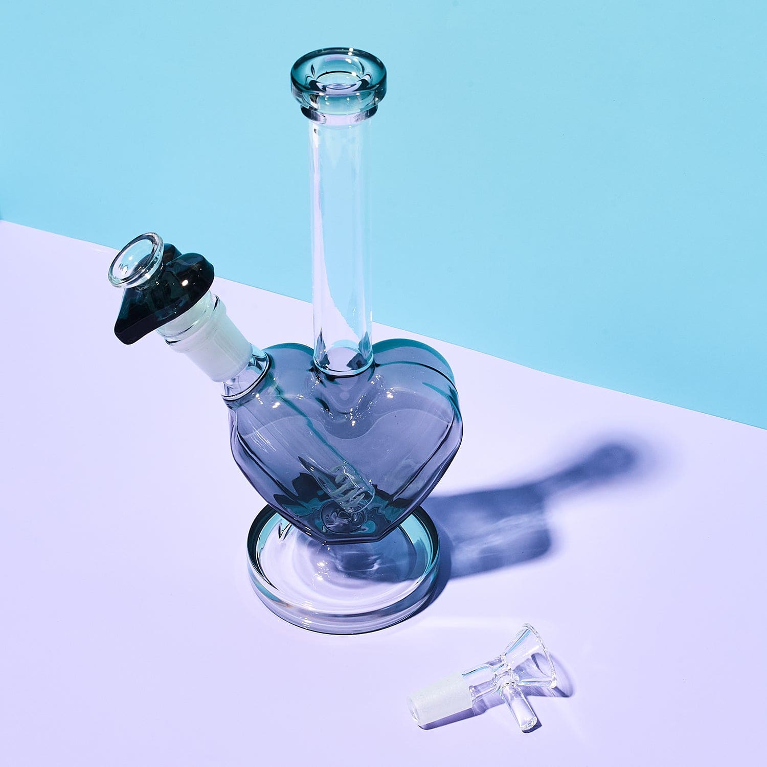 Glass Heart Bong Aesthetic Bong - Anniversary Gifts