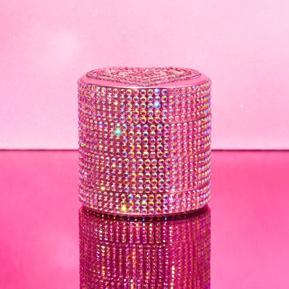 Glitter 4 Piece Grinder 40mm Heart Cute Grinder Smoke Shop