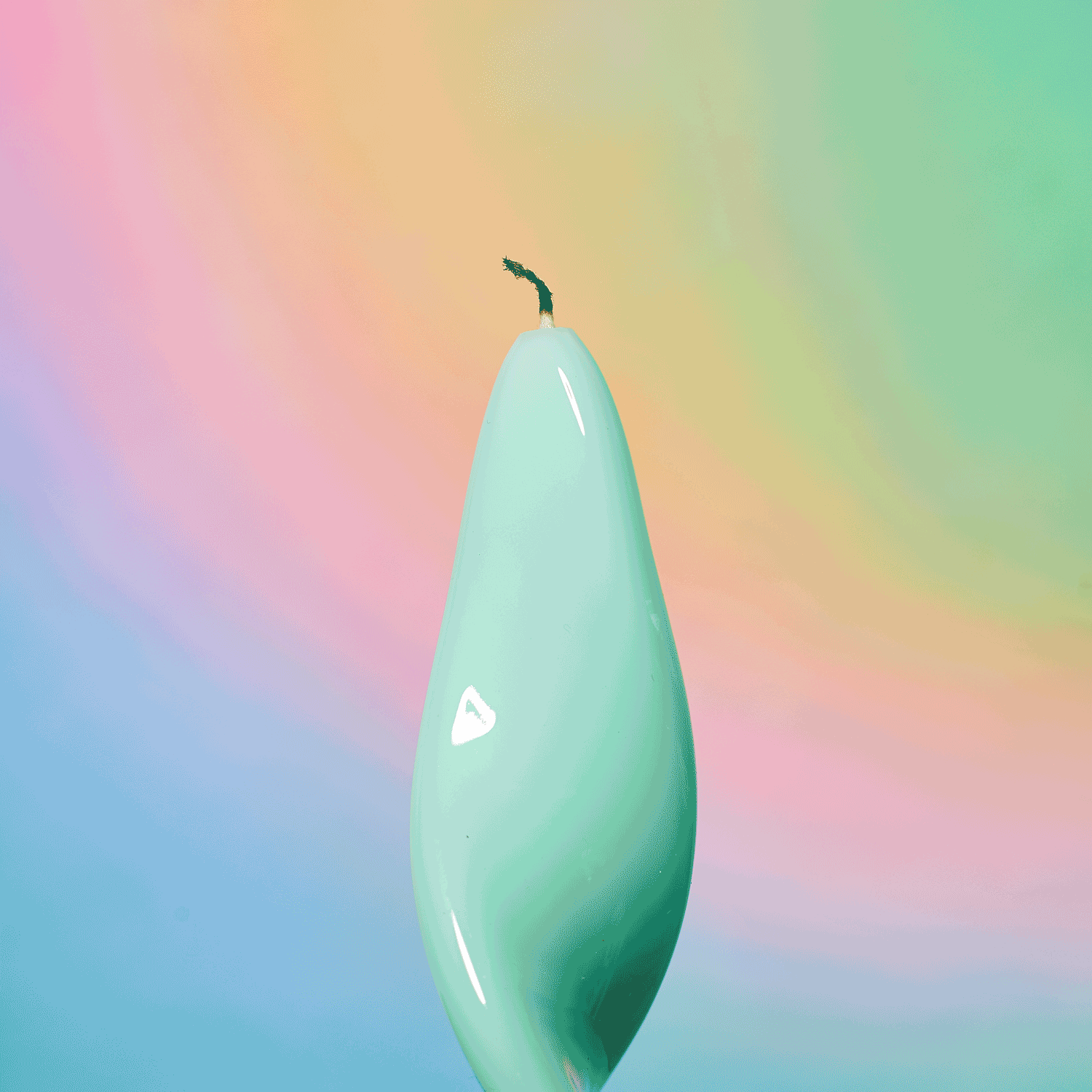 Glossy Double Helix Taper Candle Aesthetic - Candle - Pastel