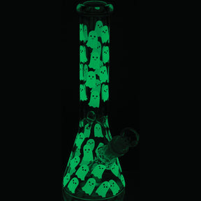 Glow in the Dark Ghost Bong Aesthetic Bong - Beaker - Ghost