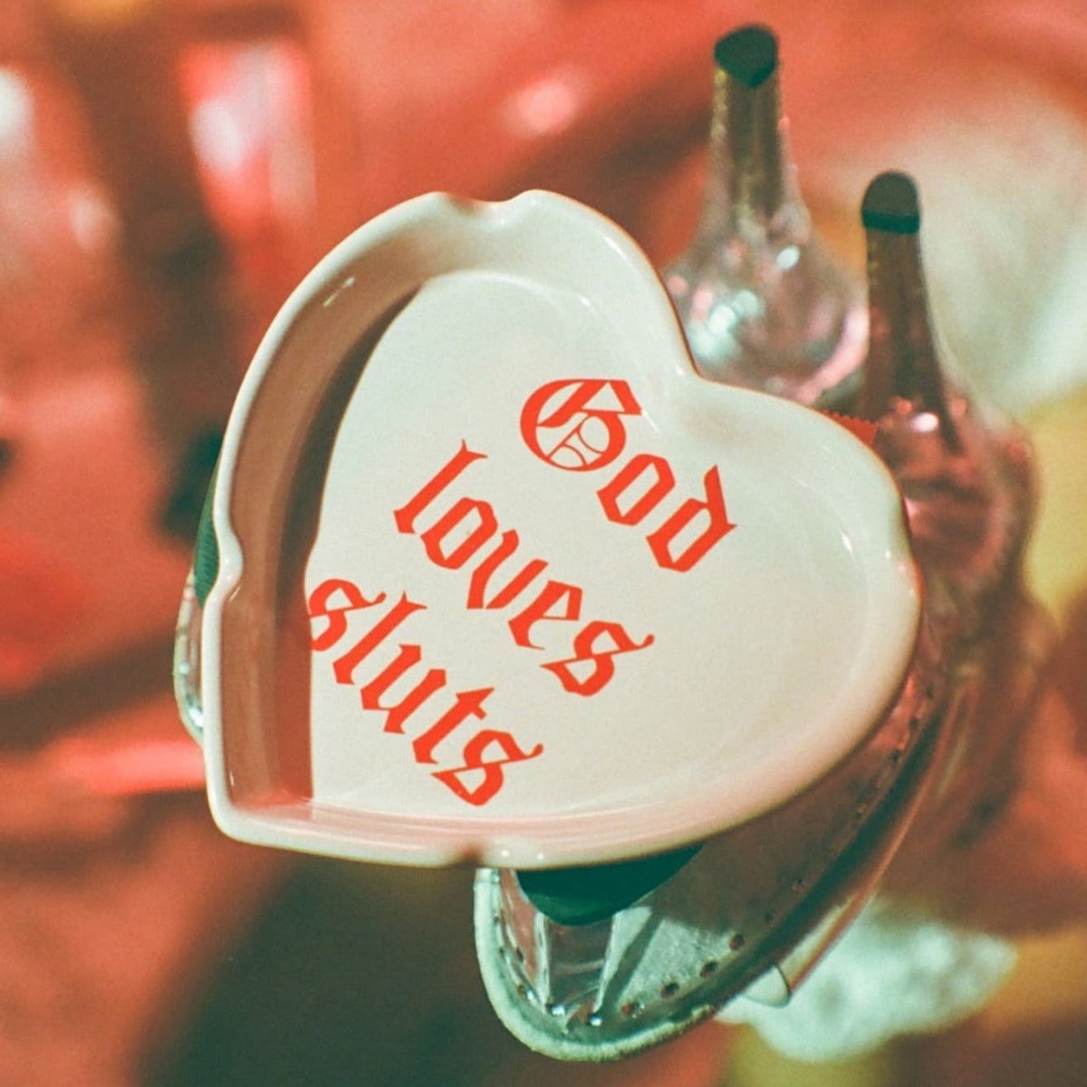 God Loves Sluts Ashtray Ashtray - Bachelorette Gifts
