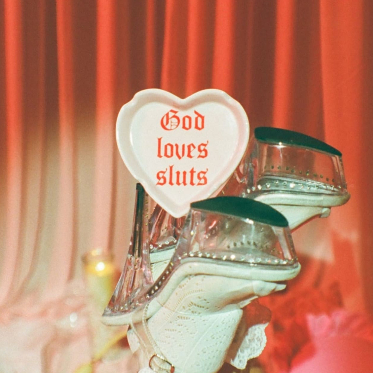 God Loves Sluts Ashtray Ashtray - Bachelorette Gifts