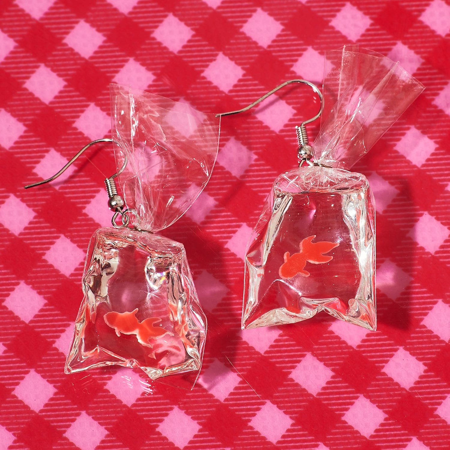Goldfish In a Bag Earrings Groupbycolor - Lol - Novelty