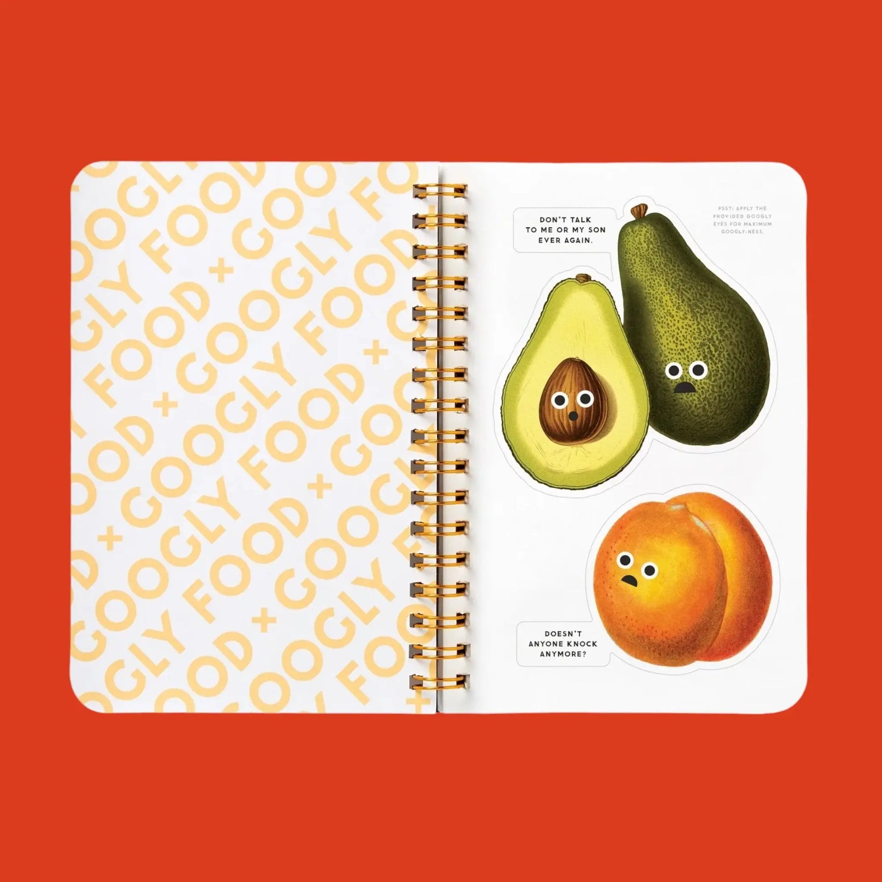 Googly Food Sticker Book | Friends Nyc Brooklyn Ny