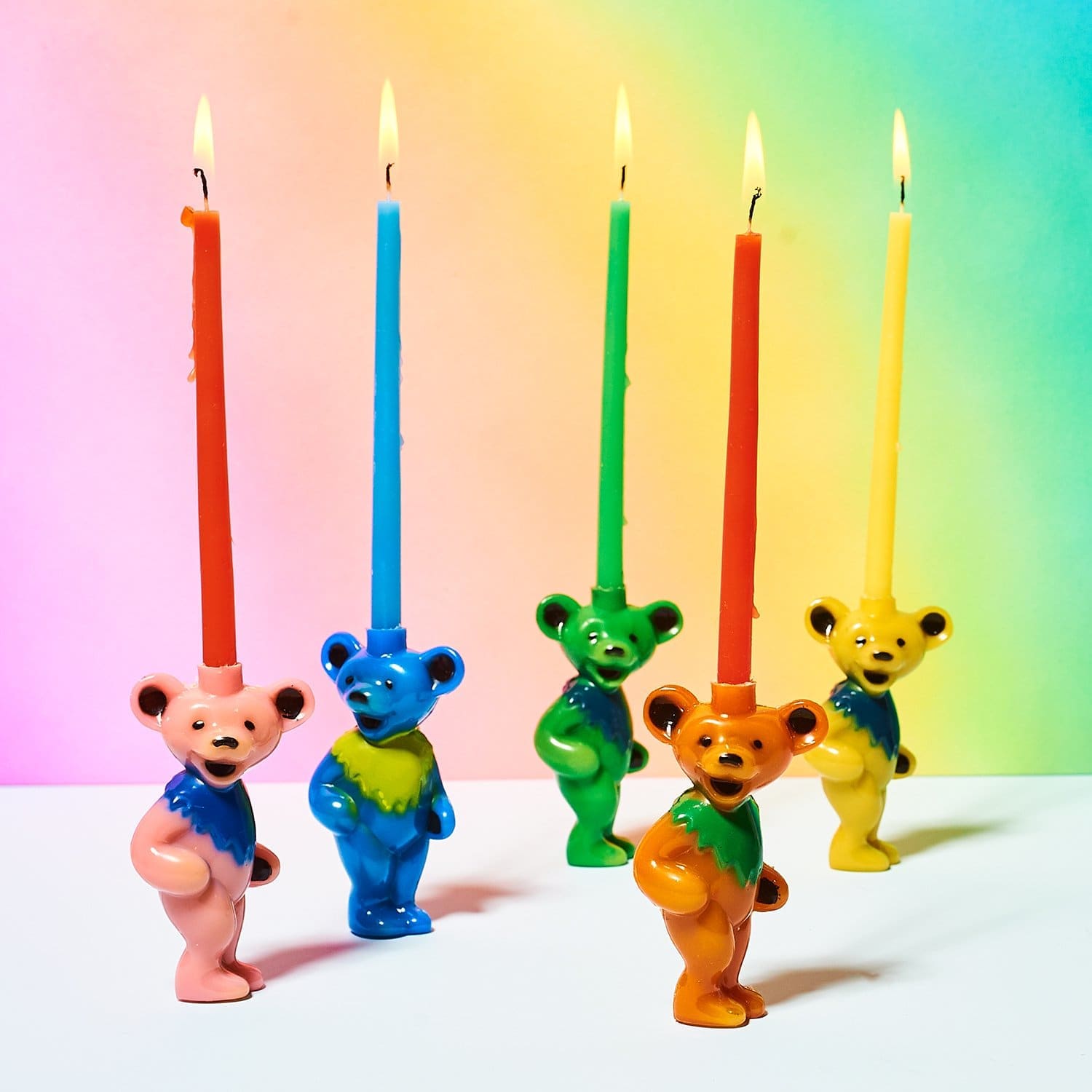 Grateful Dead Bear Candle Holder Artist Made - Birthday