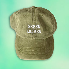 Green Olives Dad Hat Adjustable Hat - Cotton - Dad - Funny