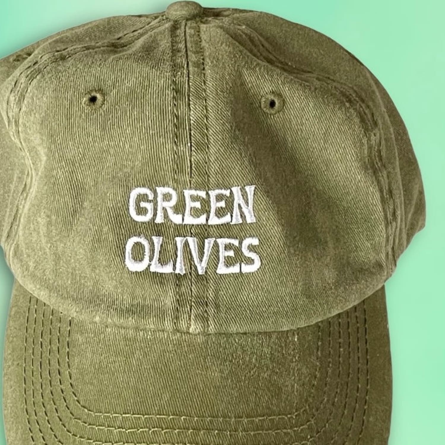 Green Olives Dad Hat Adjustable Hat - Cotton - Dad - Funny