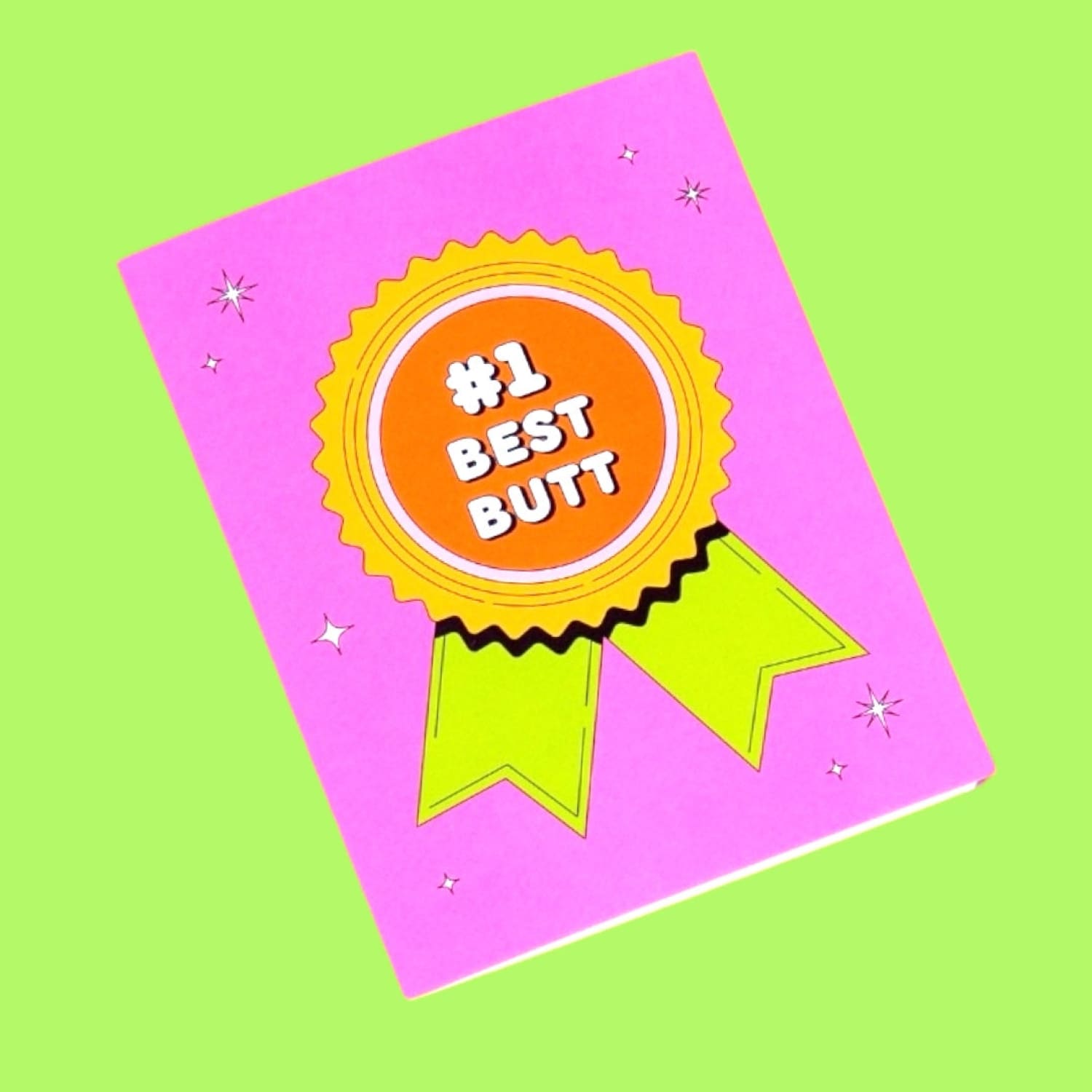 #1 Best Butt Greeting Card