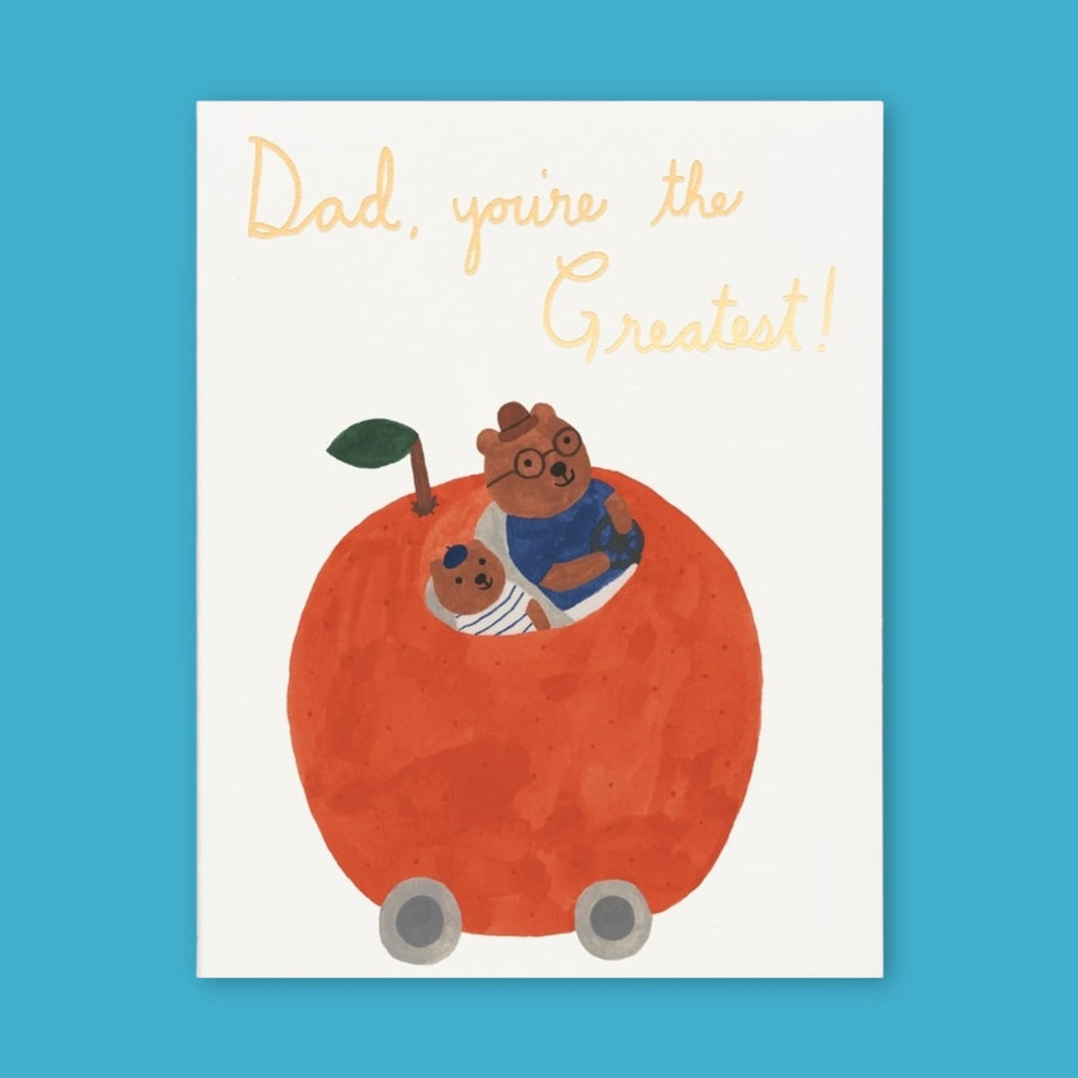 Greeting Card Rcc Orange Car Father’s Day Blank - Greeting