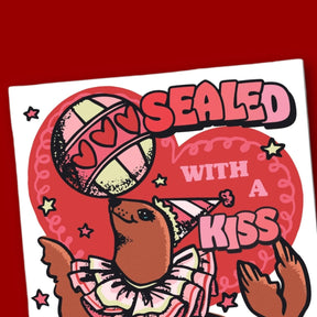 Greeting Card Rcc Sealed with a Kiss A2 - Blank - Greeting