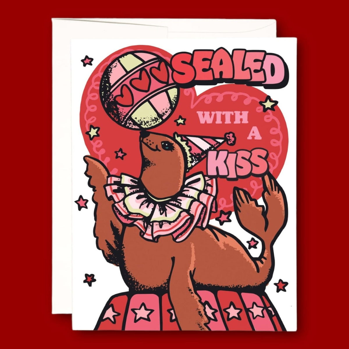 Greeting Card Rcc Sealed with a Kiss A2 - Blank - Greeting