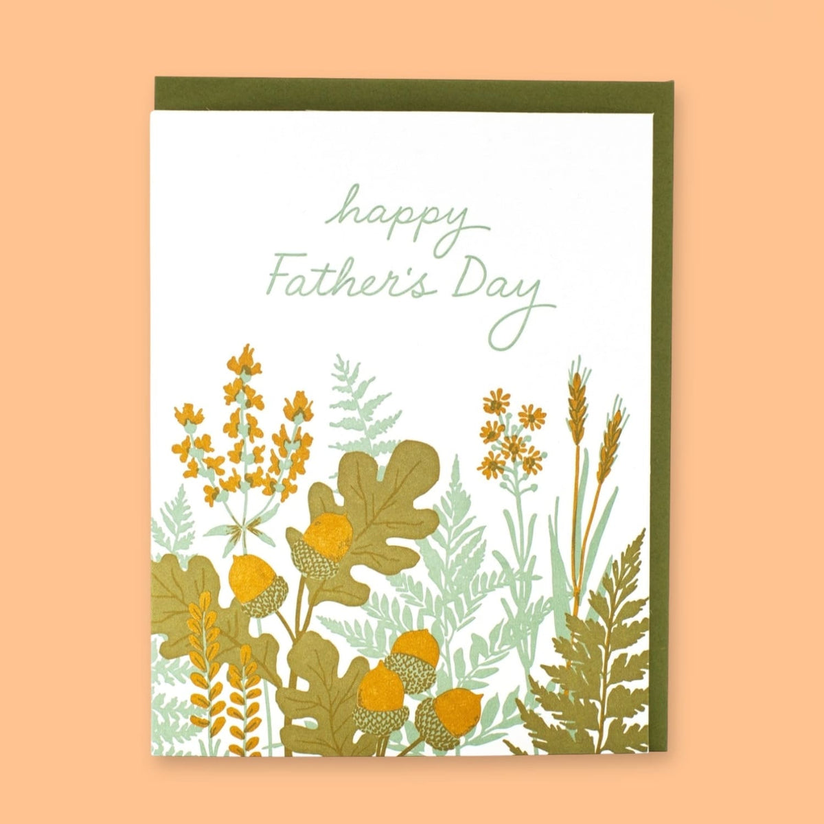 Greeting Card Si Garden Foliage Father’s Day A2 - Blank