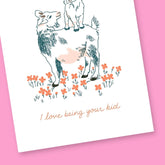 Greeting Card Si Goats Mother’s Day A2 - Blank - Greeting