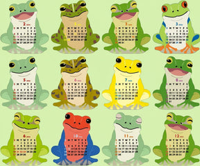 Greeting Life Mini Frog 2026 Calendar | Friends Nyc