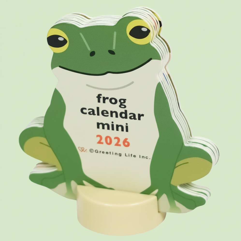Greeting Life Mini Frog 2026 Calendar | Friends Nyc