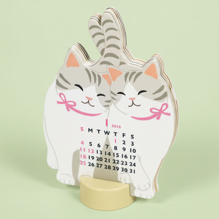Greeting Life Mini Twin Cats 2026 Calendar | Friends Nyc