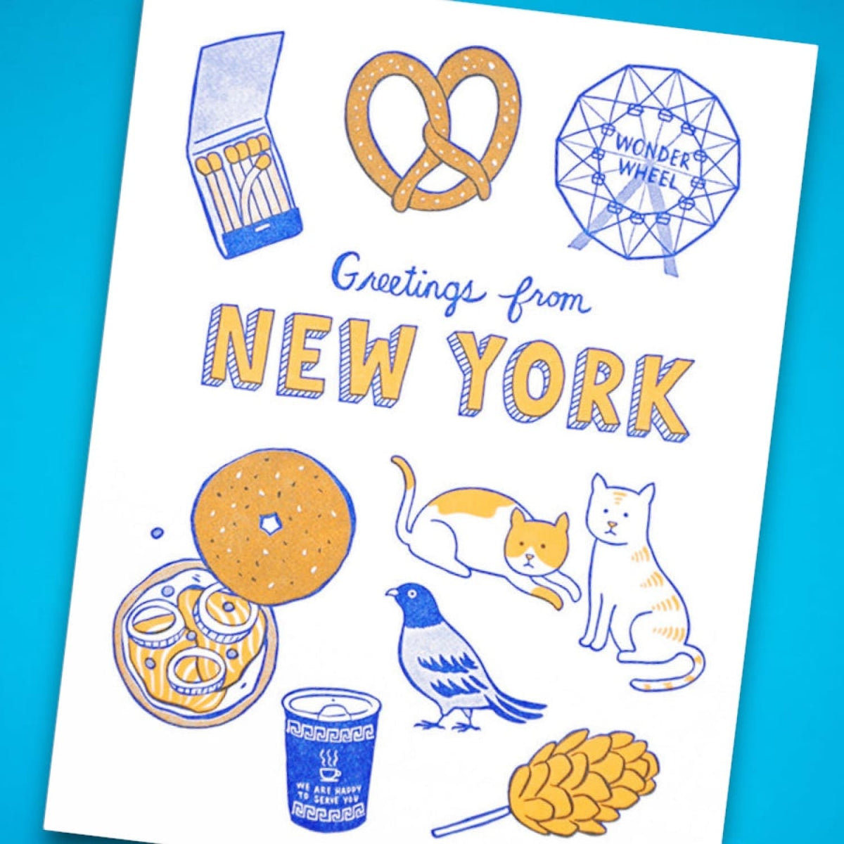 Greetings From New York Card Greeting - i <3 Nyc Gifts