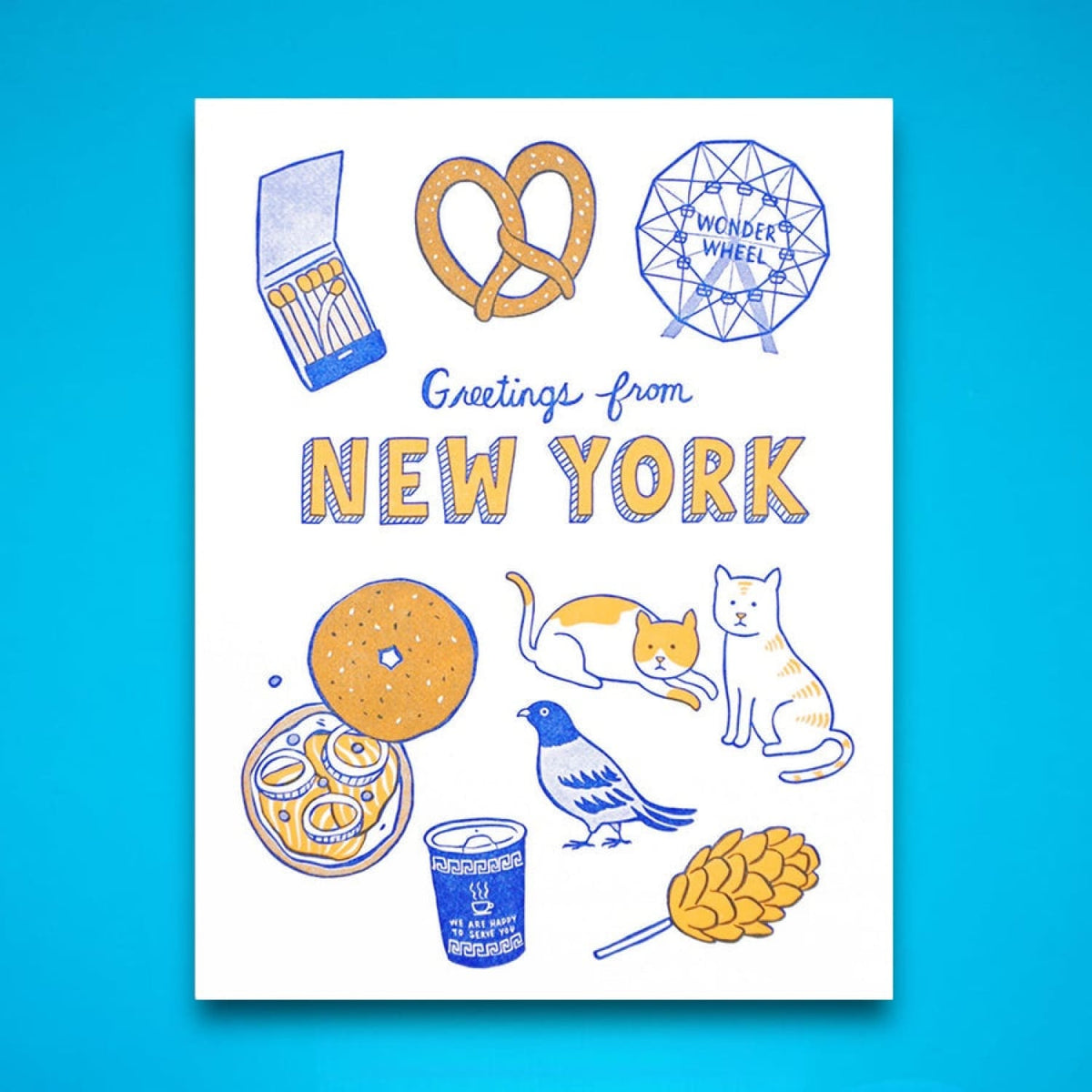 Greetings From New York Card Greeting - i <3 Nyc Gifts