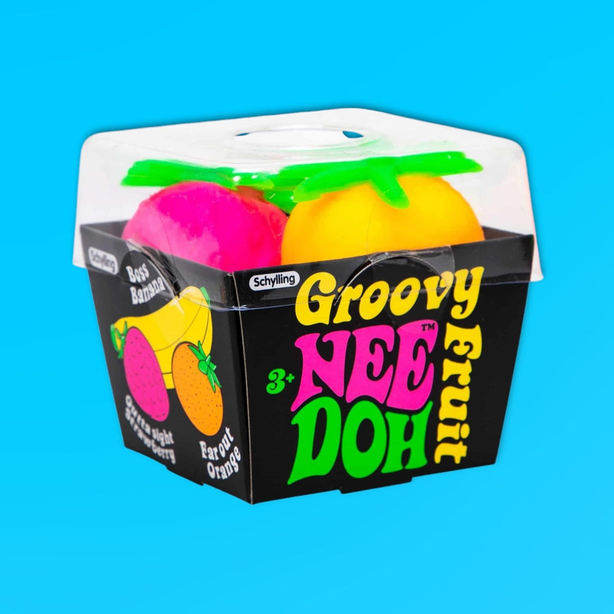 Groovy Fruit Nee Doh Squishy Toy Set Boxed - Fake Food