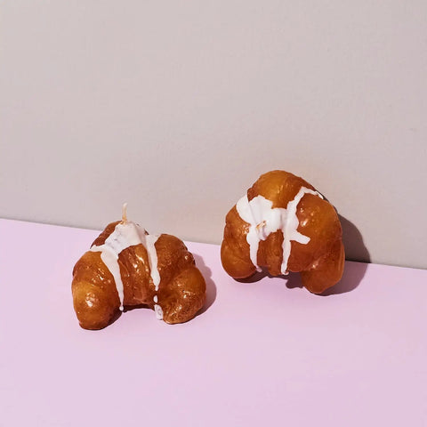 sculpted croissant candles, trend alert quirky taper candles