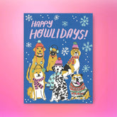 Howlidays Holiday Card Animal Lover - Novelty - Ash + Chess 