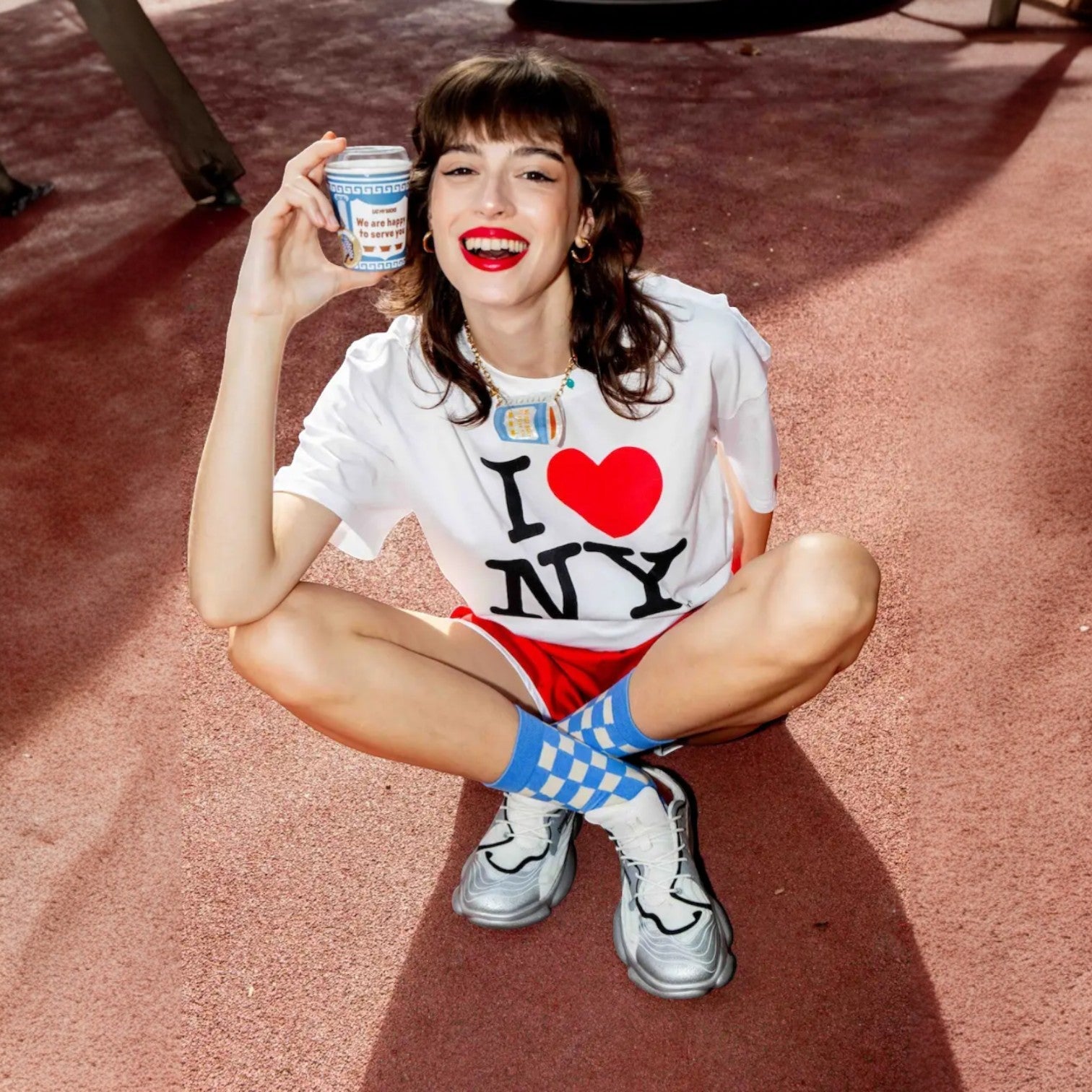 Happy to Serve you Nyc Coffee Cup Socks Dy | Friends