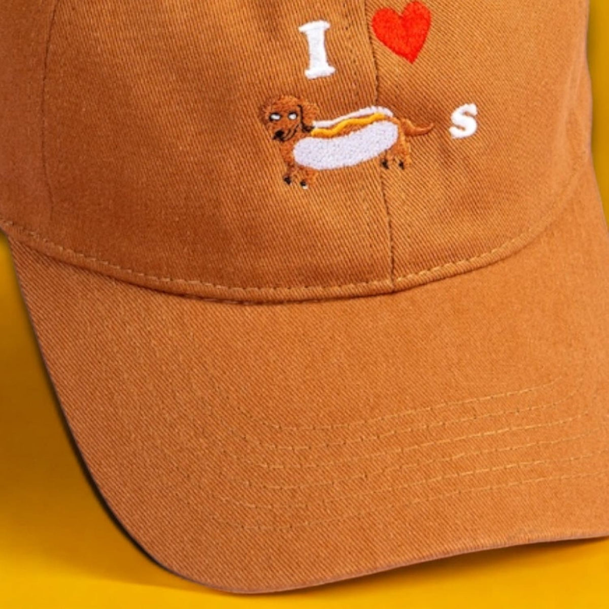 I Heart Hotdogs Dad Hat Adjustable Hat - Dad - Dog Lover