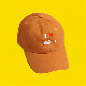 I Heart Hotdogs Dad Hat Adjustable Hat - Dad - Dog Lover