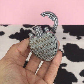 Heart Lock Lighter - Silver - Kitsch - Lock - Maximalist