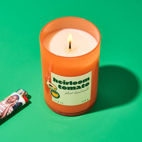 Heirloom Tomato Farmers Market Candle Glass Candle - Fake