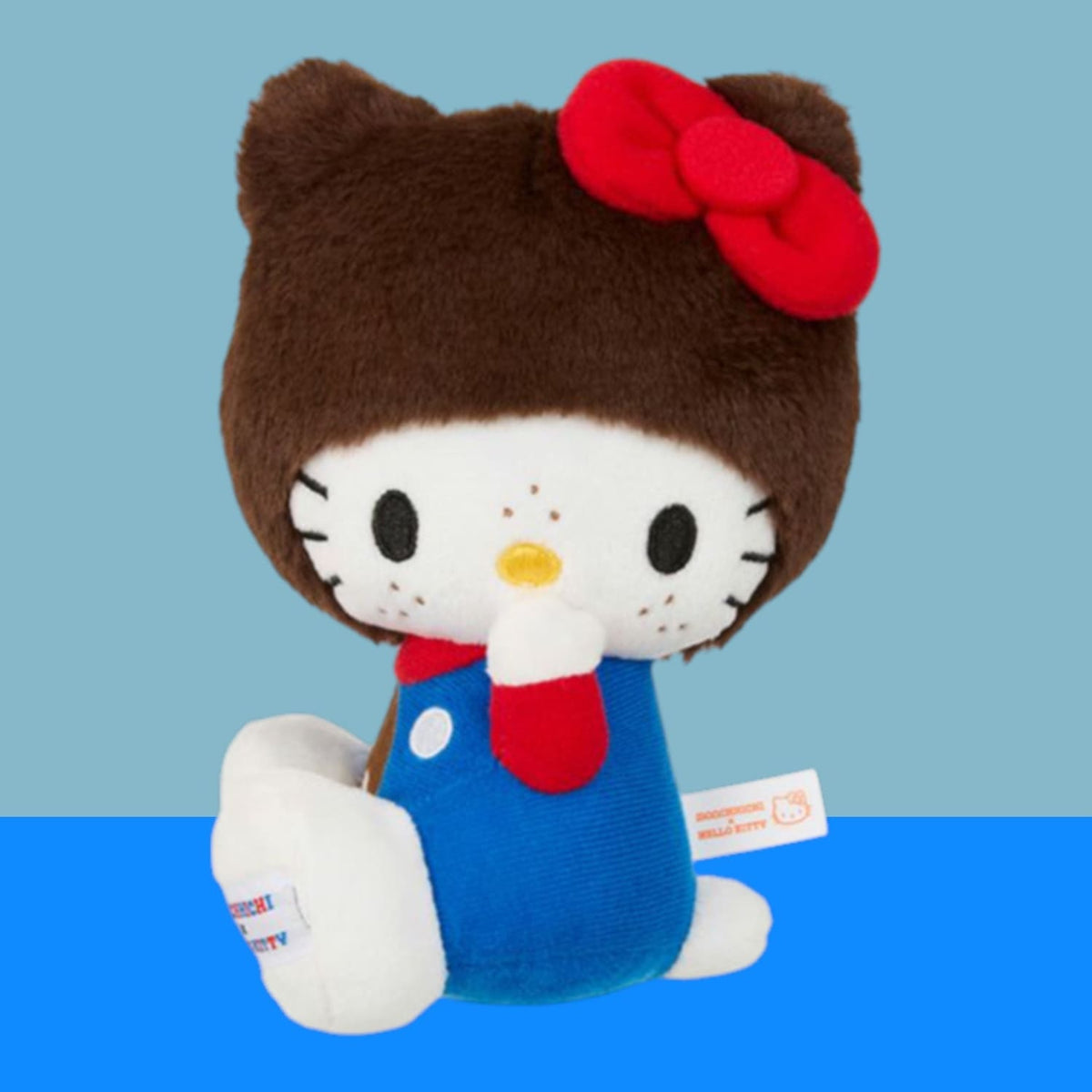 Hello Kitty Dressed as Monchhichi 7’’ Plush Hello Kitty