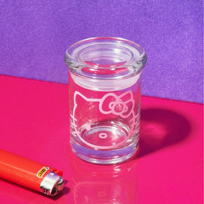 Hello Kitty Glass Canister Stash Jar | Friends Nyc Smoke