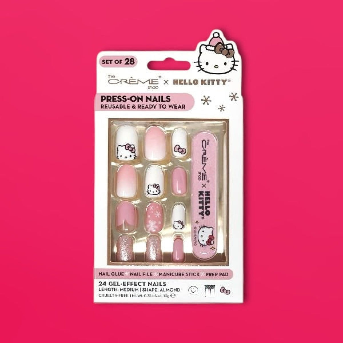 Hello Kitty Press on Nails Beauty - Bff Gifts - Girlfriend