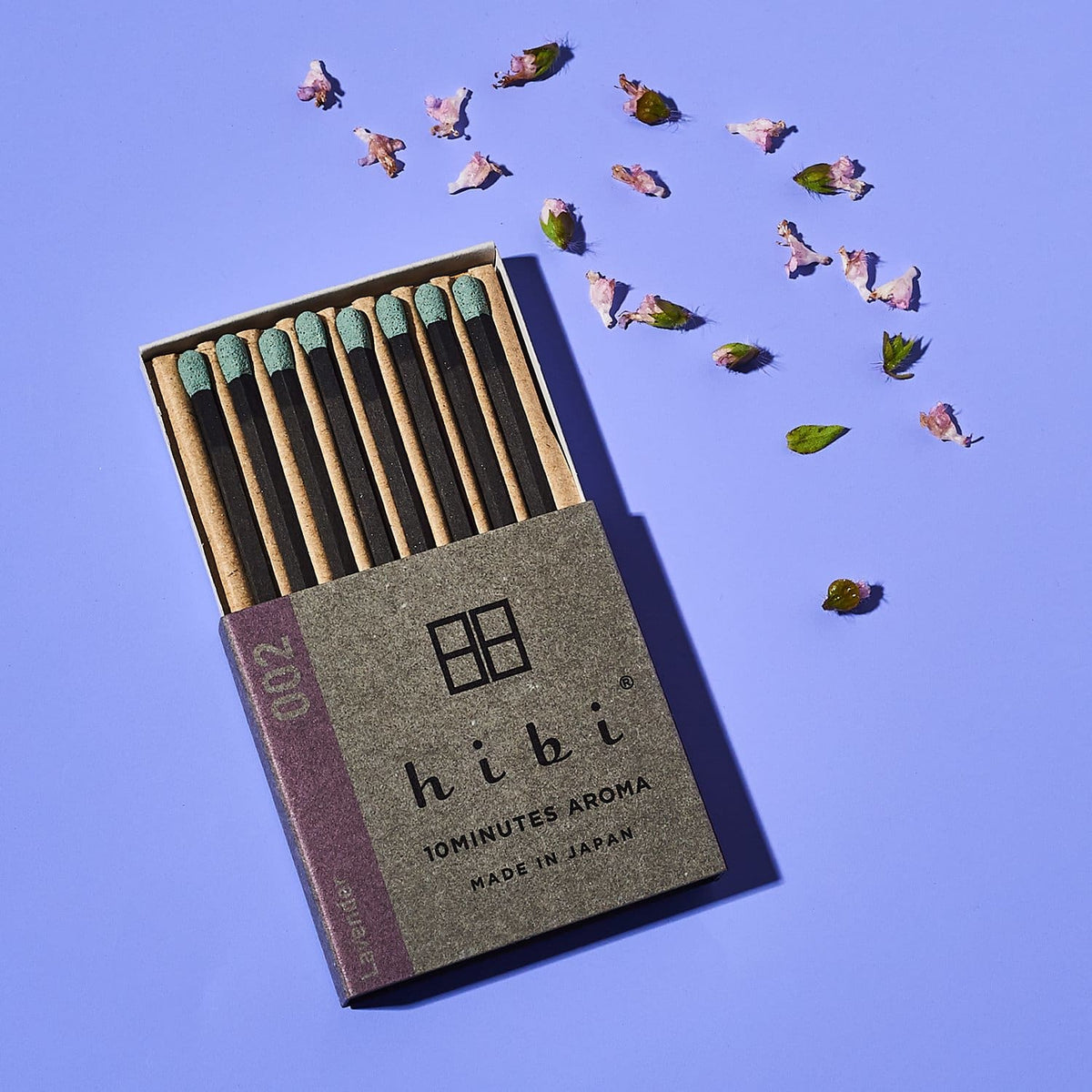 Hibi Incense Matches - Lavender Candle Reshoot - Floral 