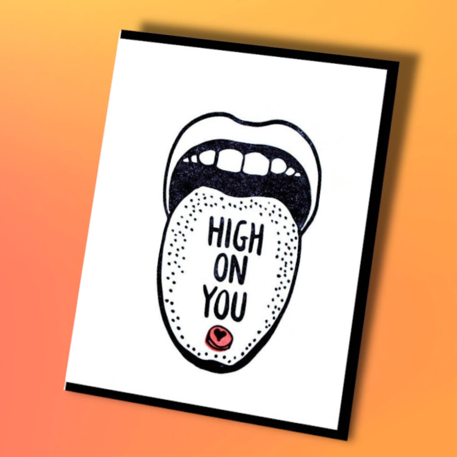 High On You Valentine’s Day Card Greeting Card - Naughty -