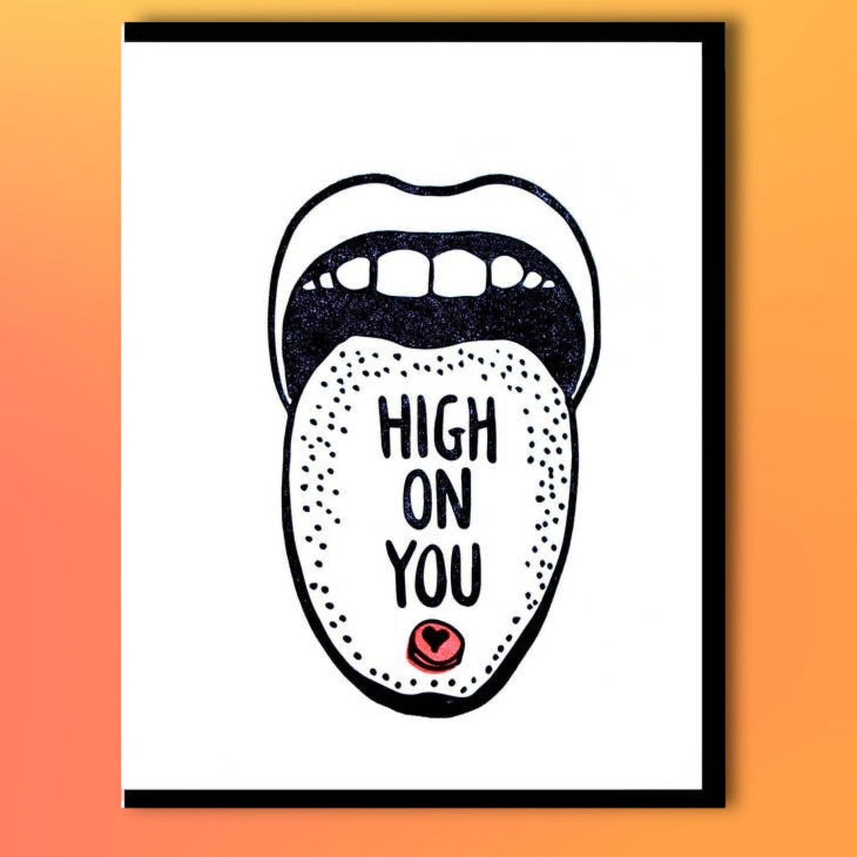 High On You Valentine’s Day Card Greeting Card - Naughty -