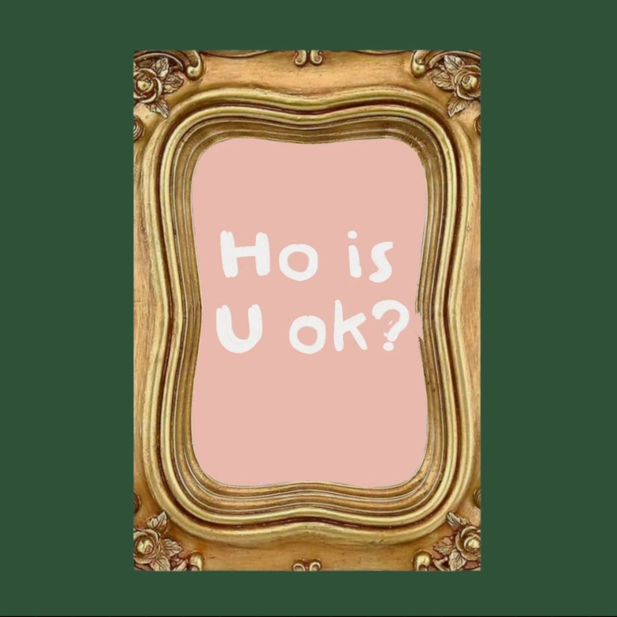 Ho is u ok Greeting Card Cards - Greeting Card
