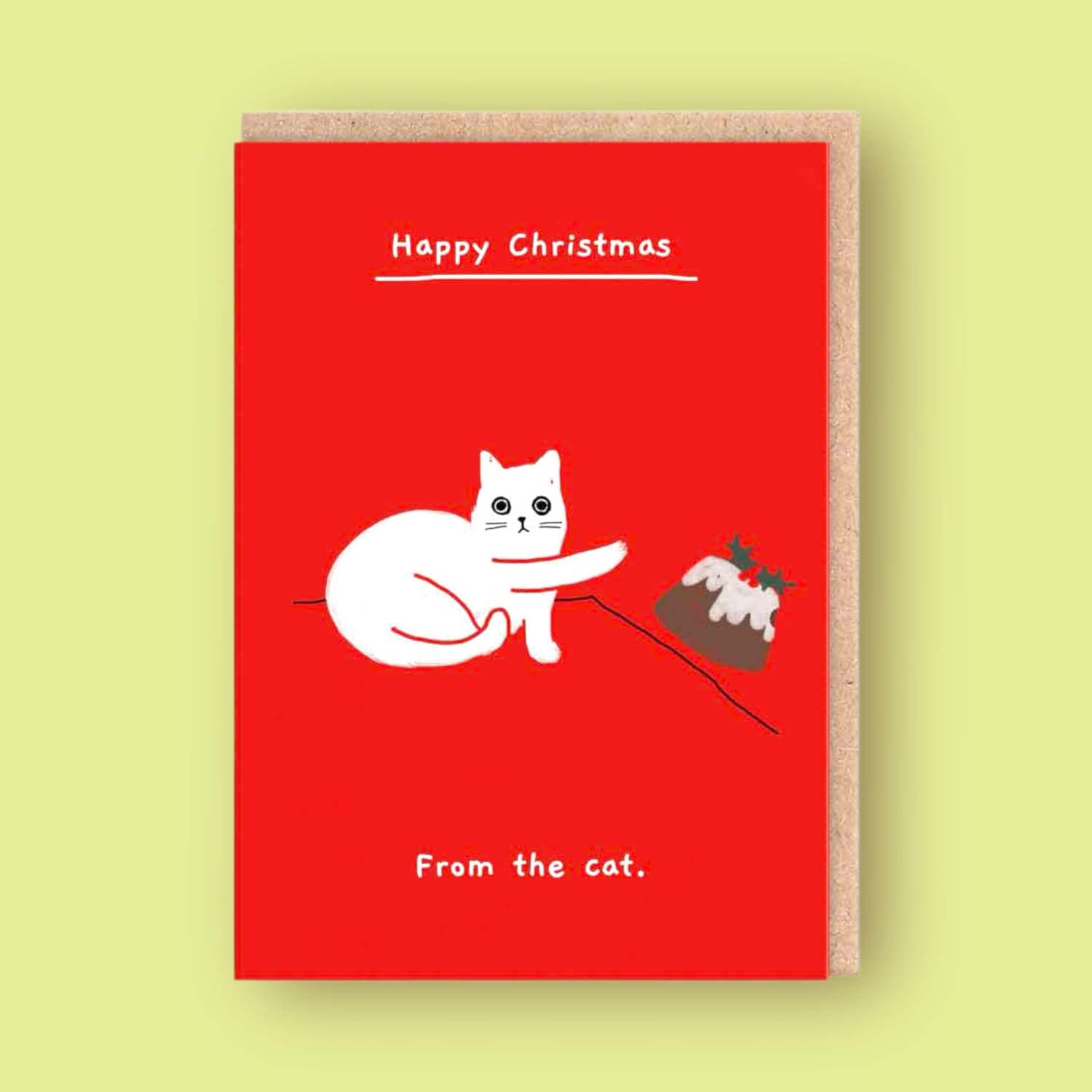 Holiday Card Od Cat Pudding Christmas Ktcgc9677 Christmas