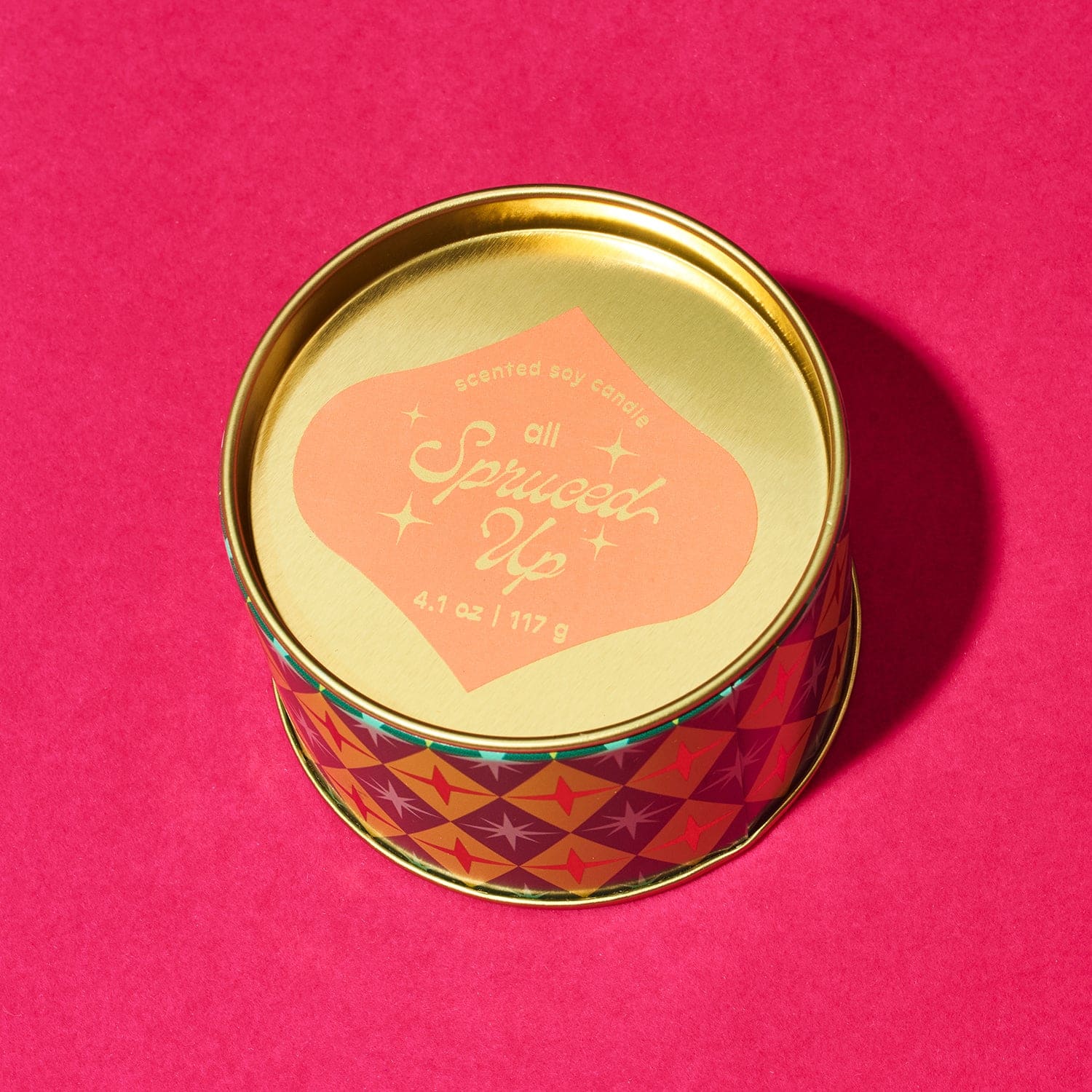 Holiday Hotel Candle Tin All Spruced Up Candle - Christmas