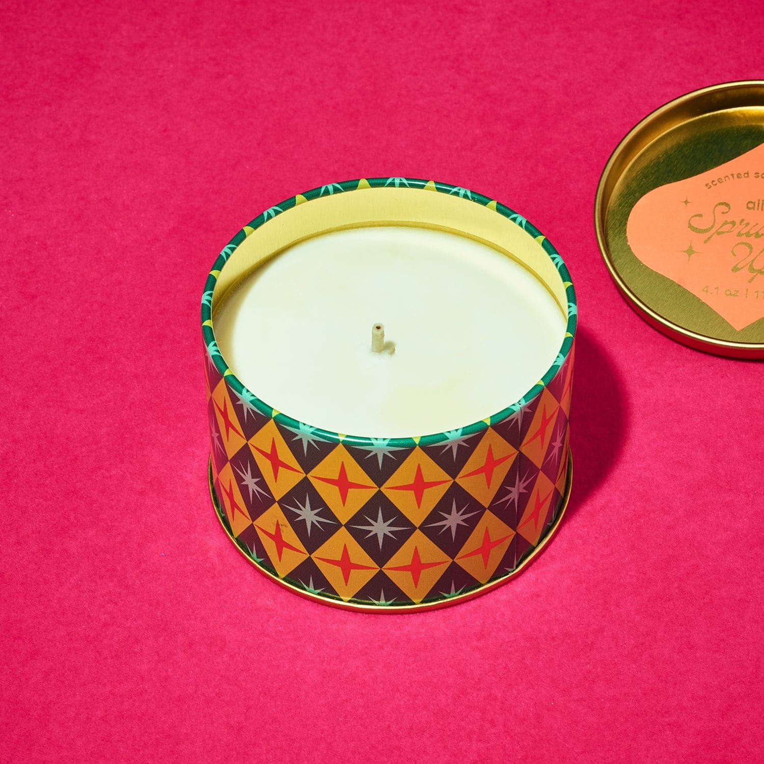 Holiday Hotel Candle Tin All Spruced Up Candle - Christmas