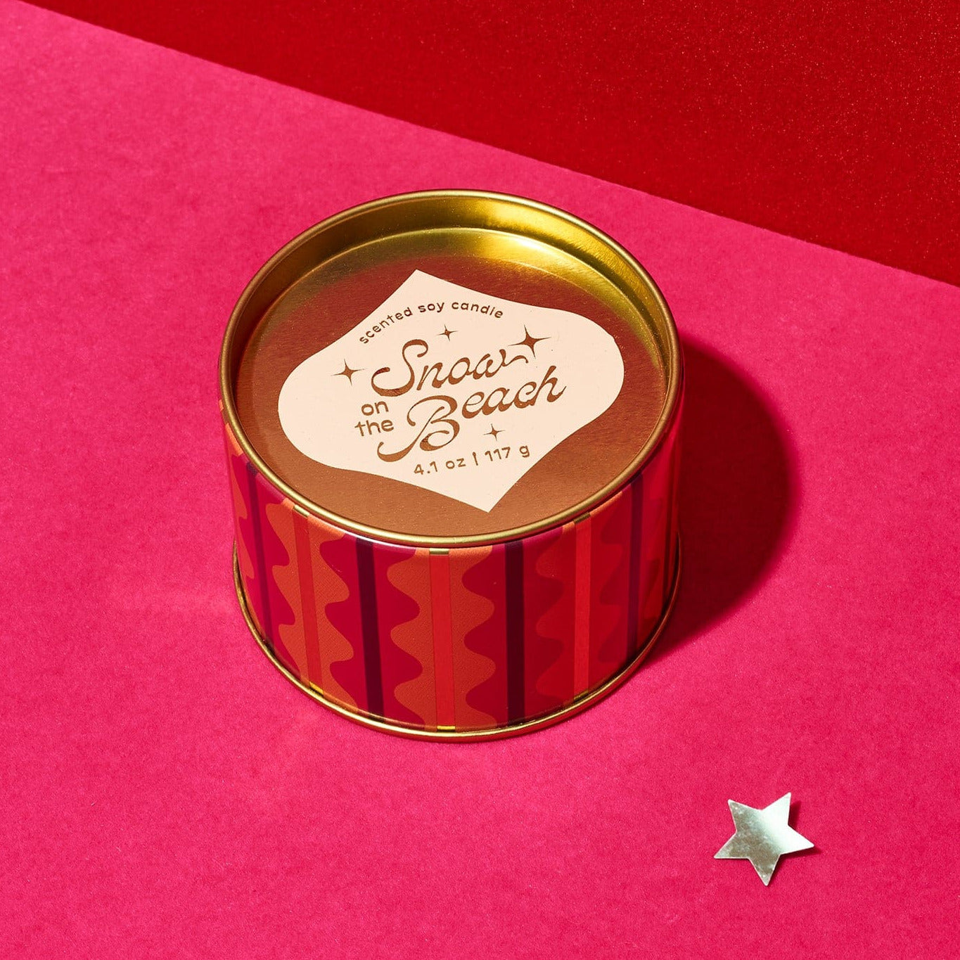 Holiday Hotel Candle Tin Snow on the Beach Candle