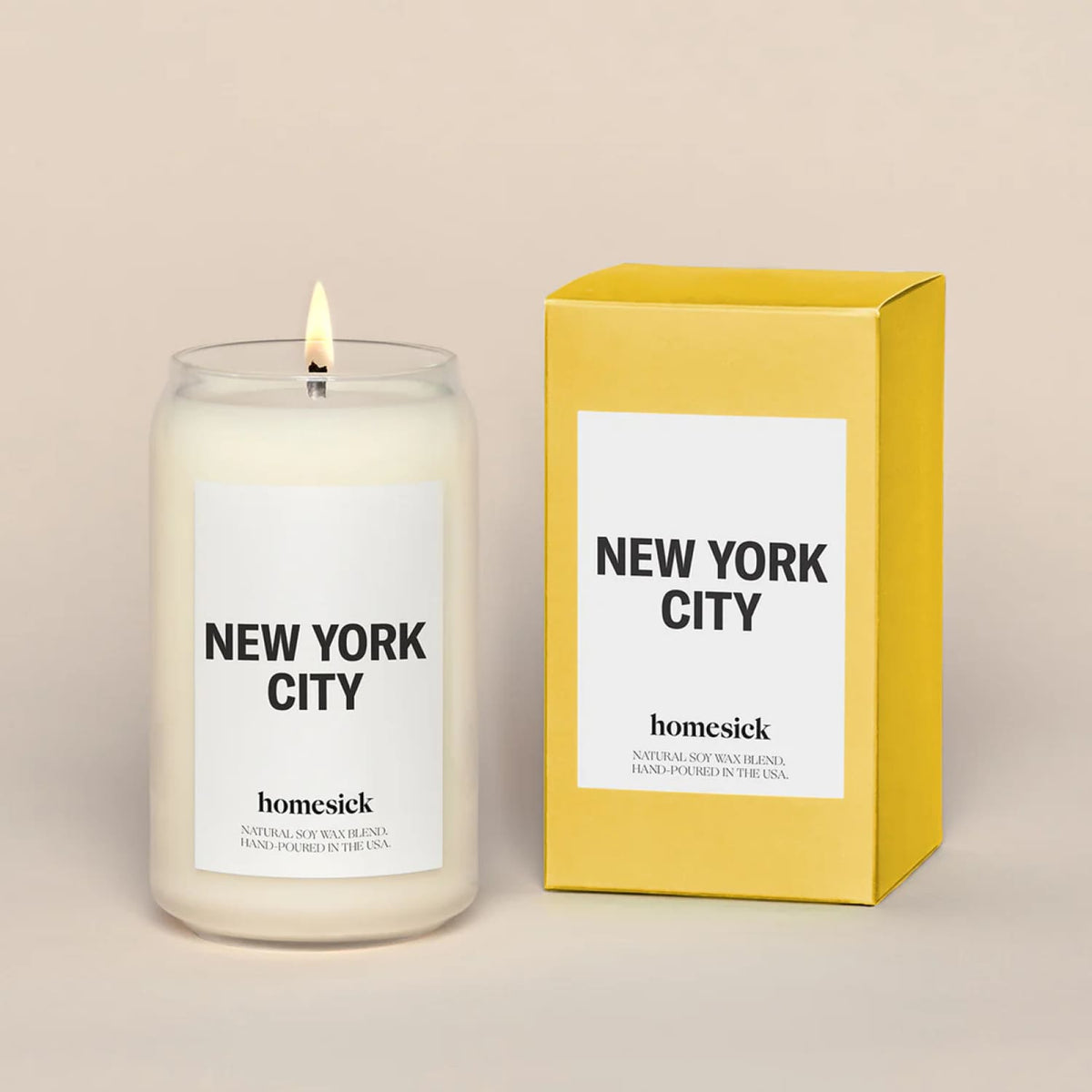 Homesick Candle New York City Yellow Candle