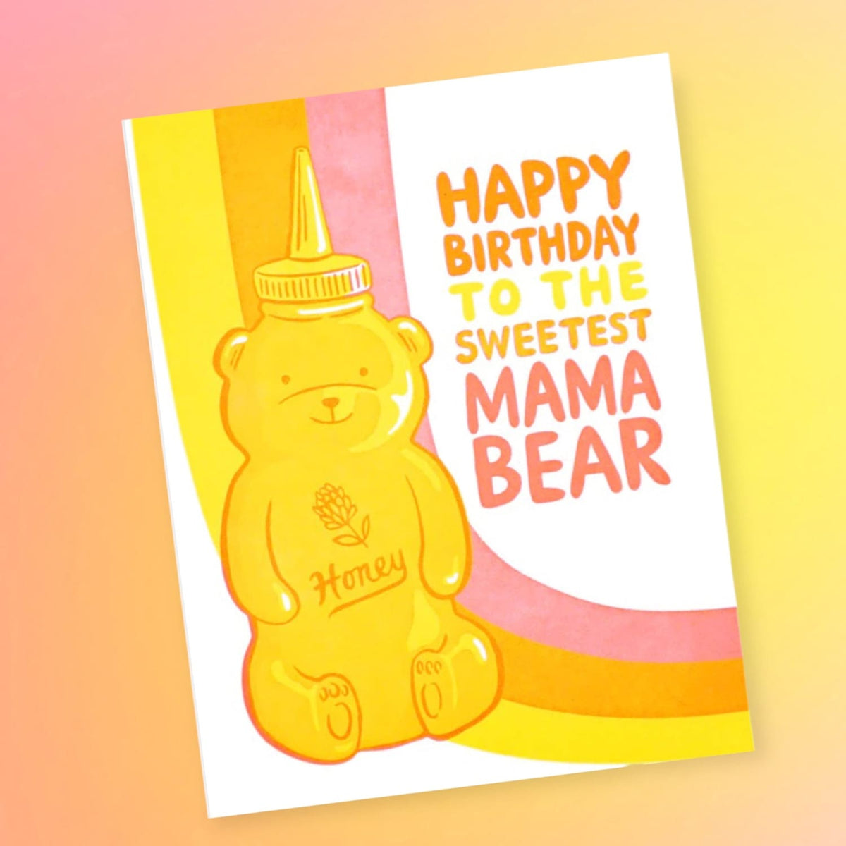 Honey Mama Bear Birthday Card 0223 - Groupbycolor -