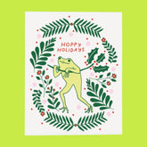 Froggy Hoppy Holiday Greeting Card Cardsholiday - Christmas