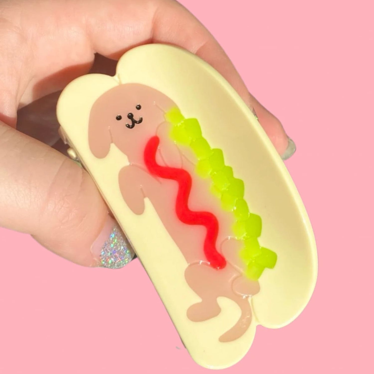 Hot Doggy Dog Hair Claw Cute Hair Clip - Dog - Lover -