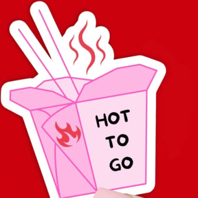 Hot to Go Takeout Sticker Decorative Sticker - Made