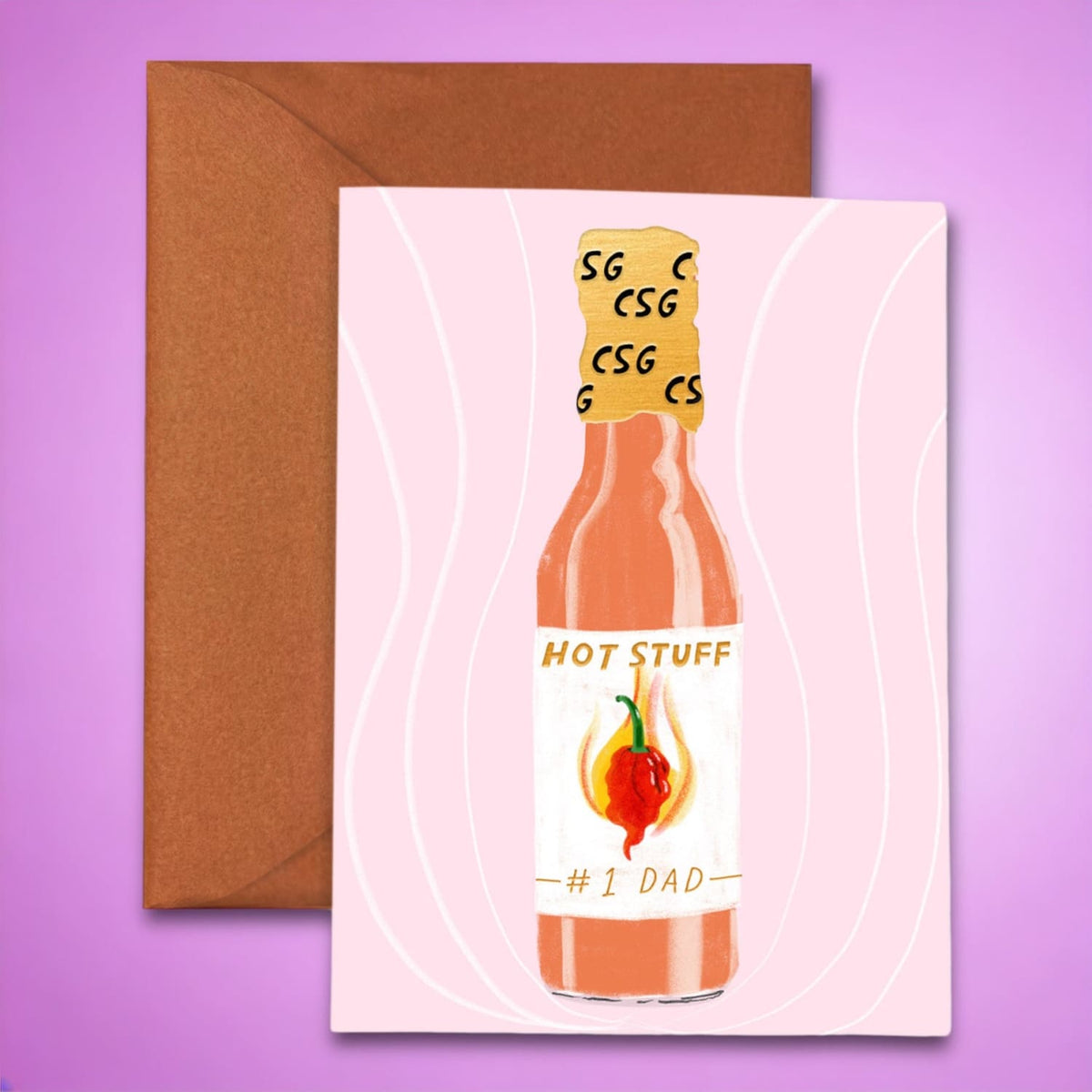 Hot Sauce Father’s Day Greeting Card Carolyn Suzuki