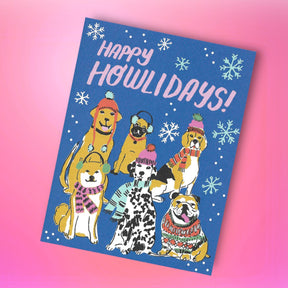 Howlidays Holiday Card Animal Lover - Novelty - Ash + Chess 