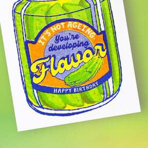 Pickle Happy Birthday Greeting Card