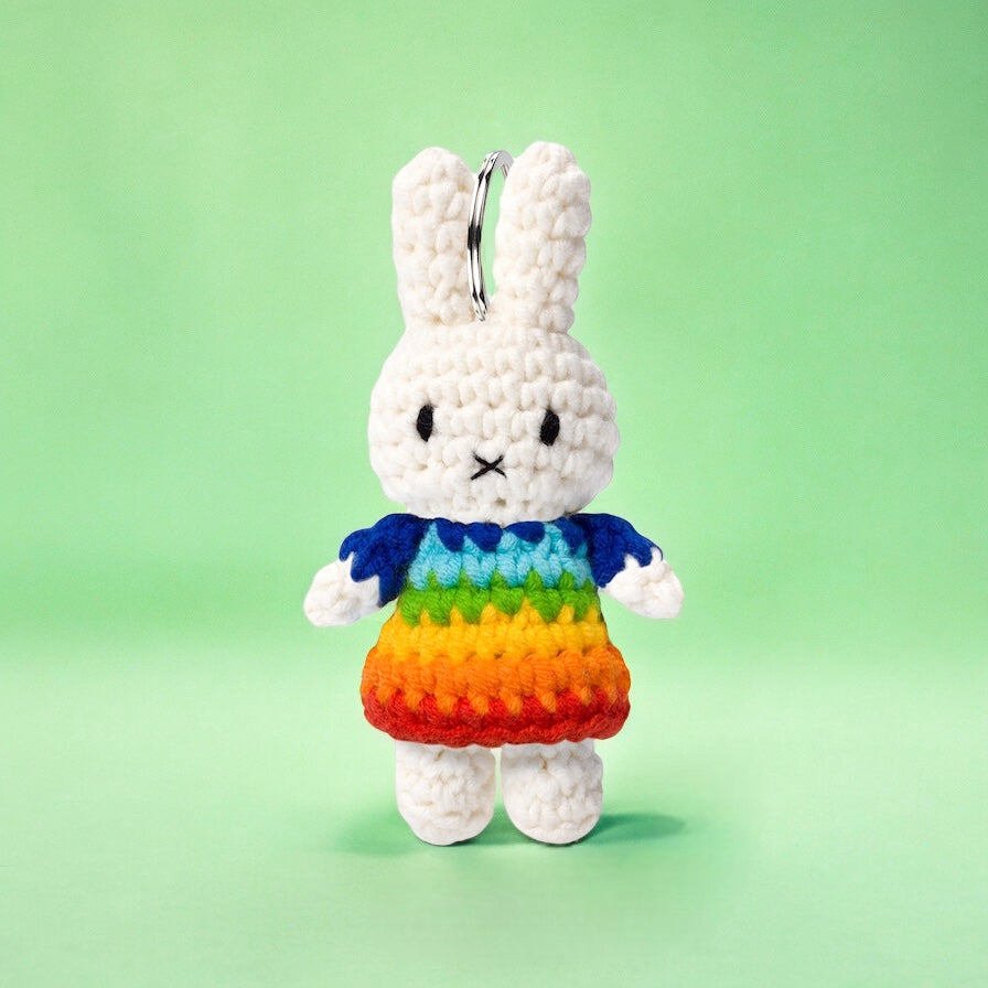Crocheted Miffy Keychain